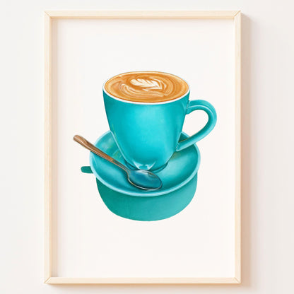 Turquoise Flat White (A4)